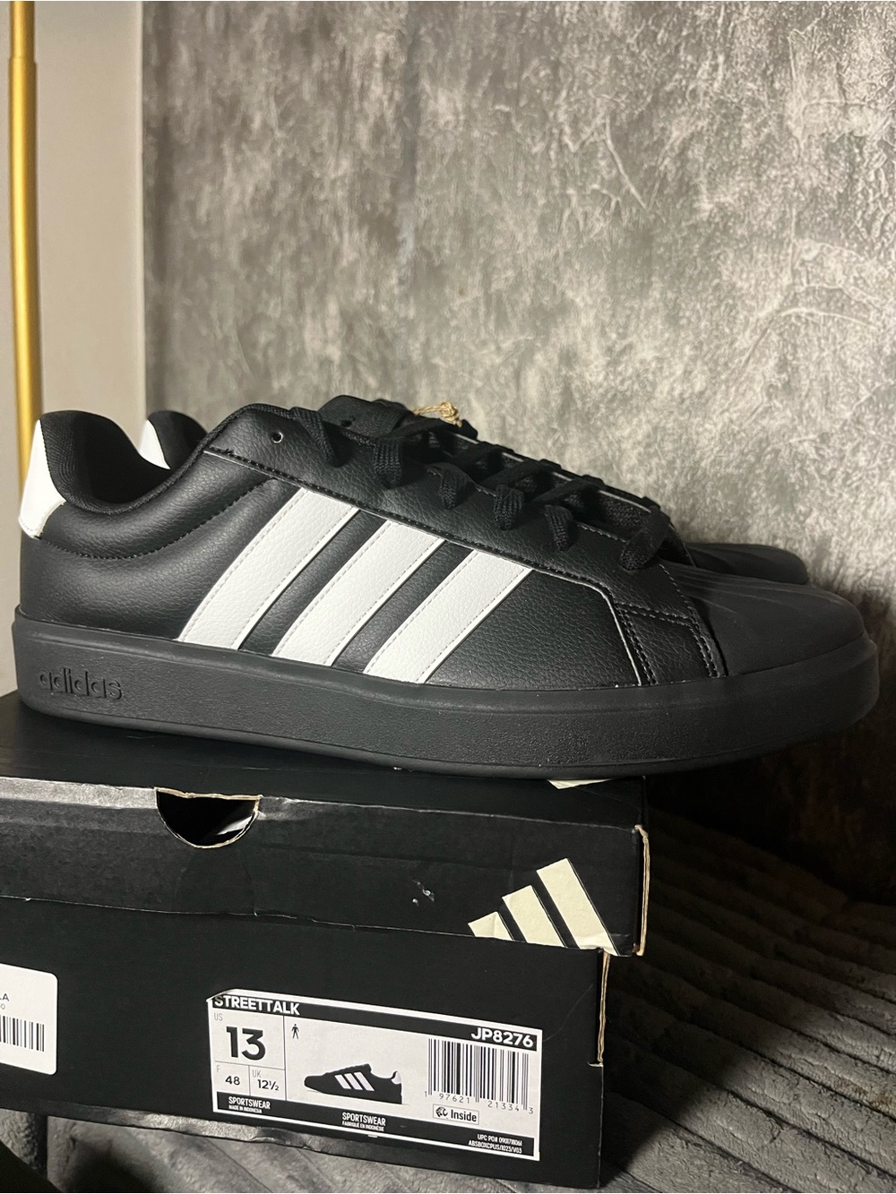 Adidas Men's Black & White Streettalk Sneakers new Sz 13